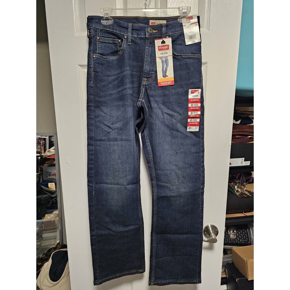 Wrangler Jeans Men Relaxed Boot Flex 29x30 NEW